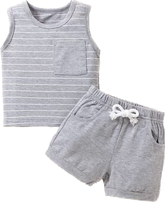 Grey Stripe Set