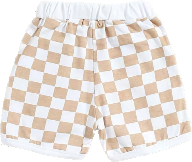 Tan Check Short